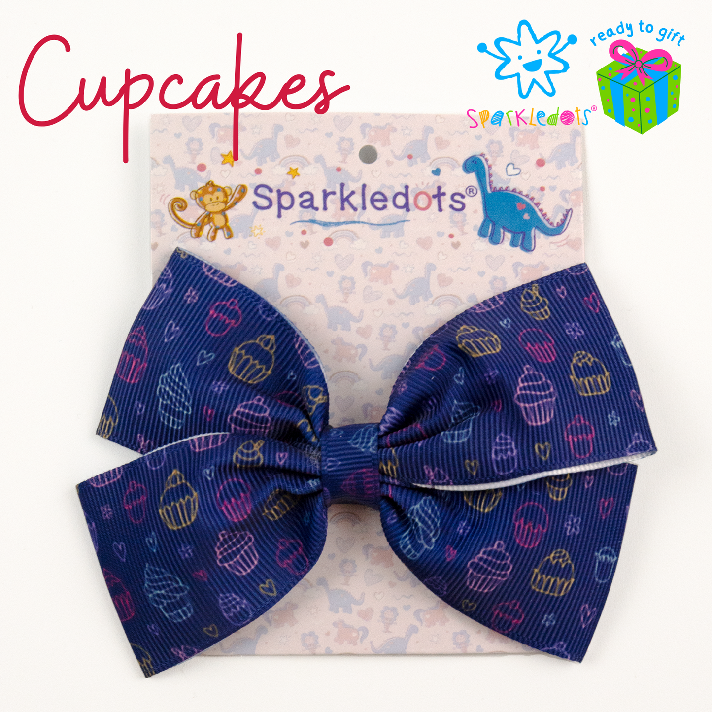 Cupcakes Hairbow