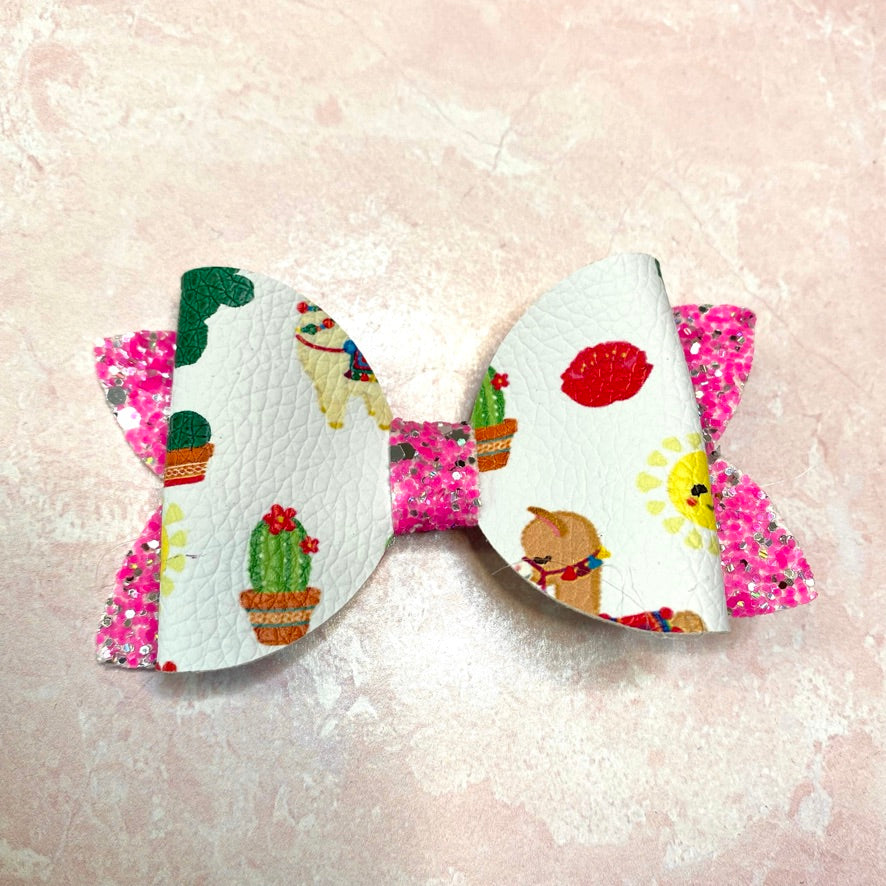 Glitter Southwest Bow (Pink)