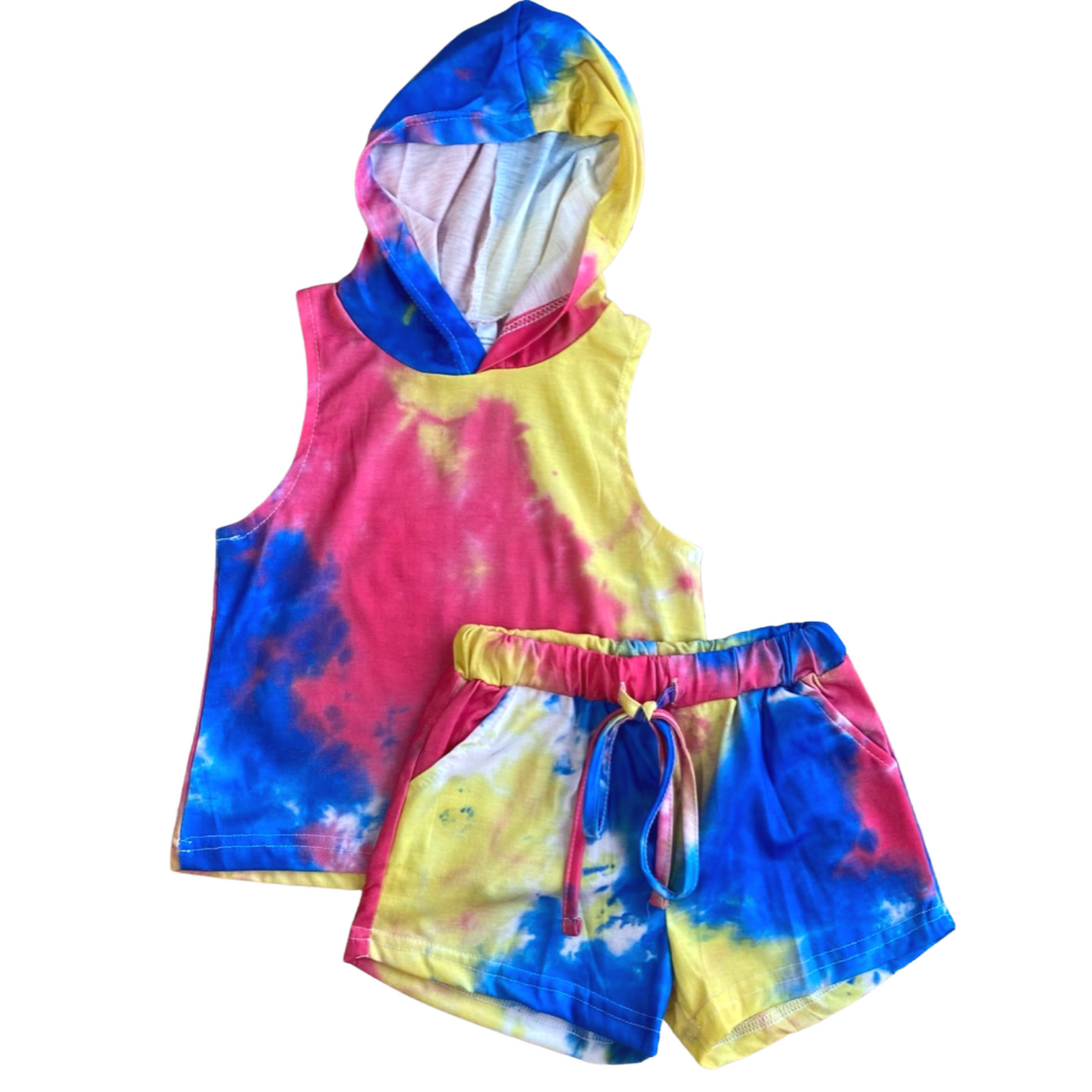 Bright Tie Dye Loungewear Set