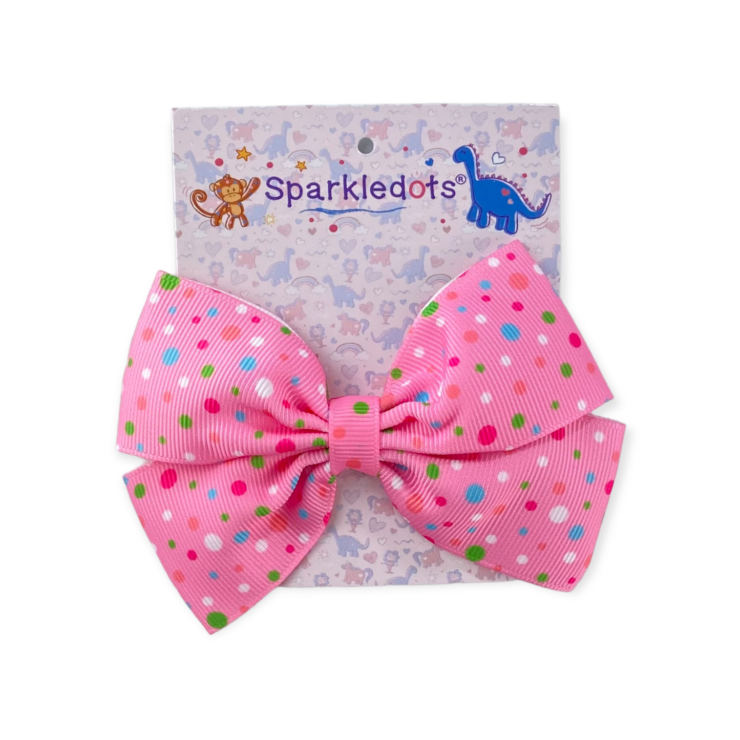 Pink Dots Hairbow