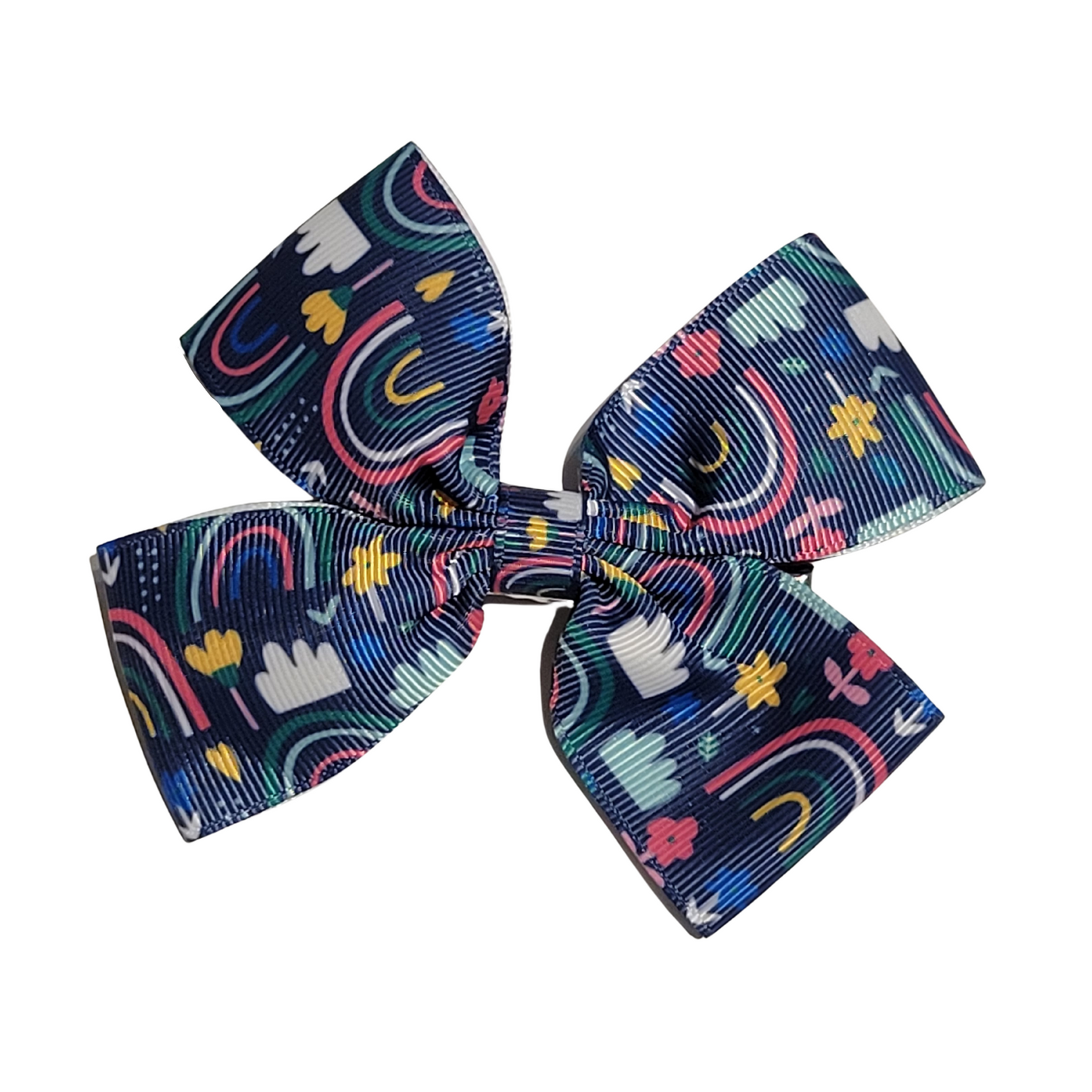 Rainbows 'n Flowers Hairbow