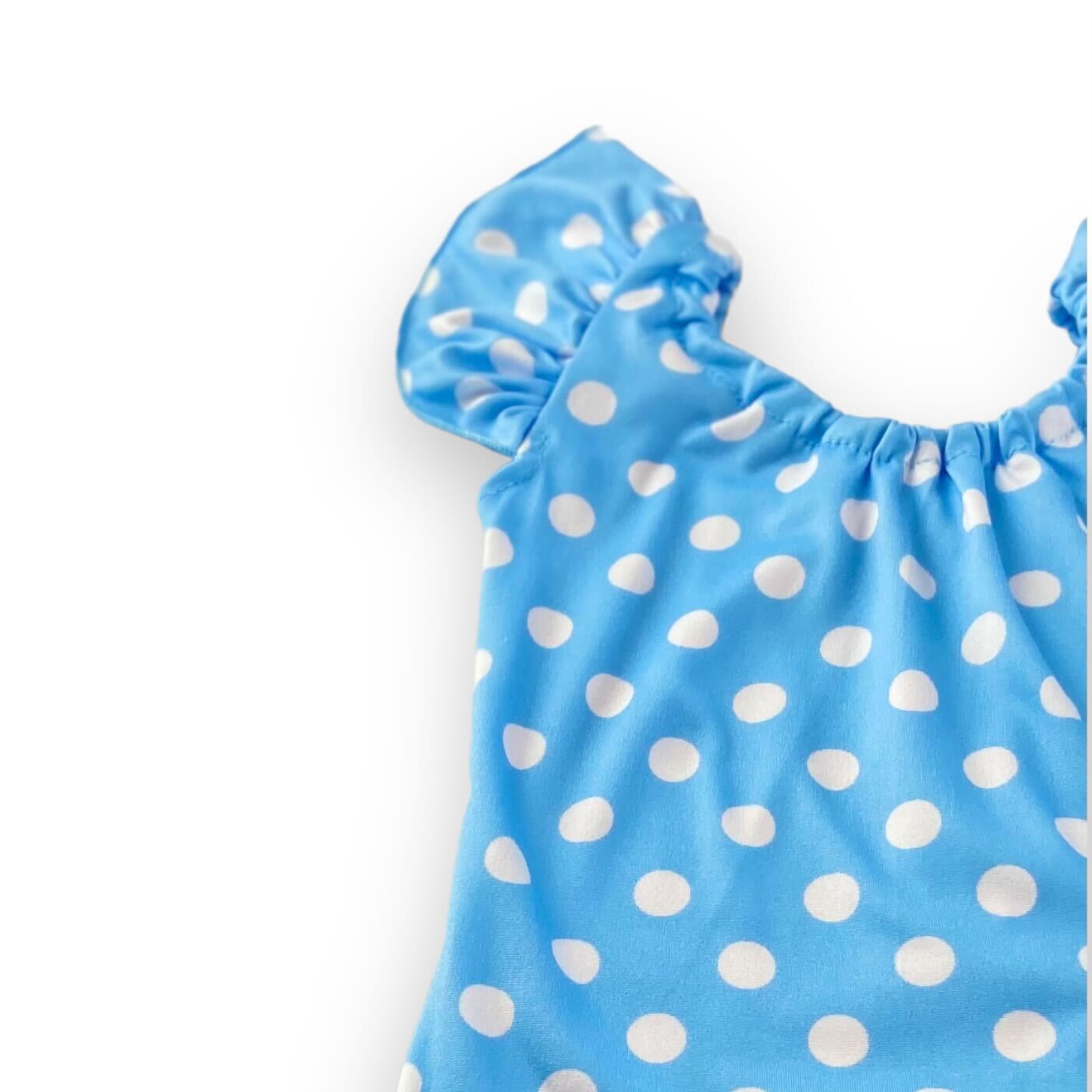 Infant Leotard - Blue Dots