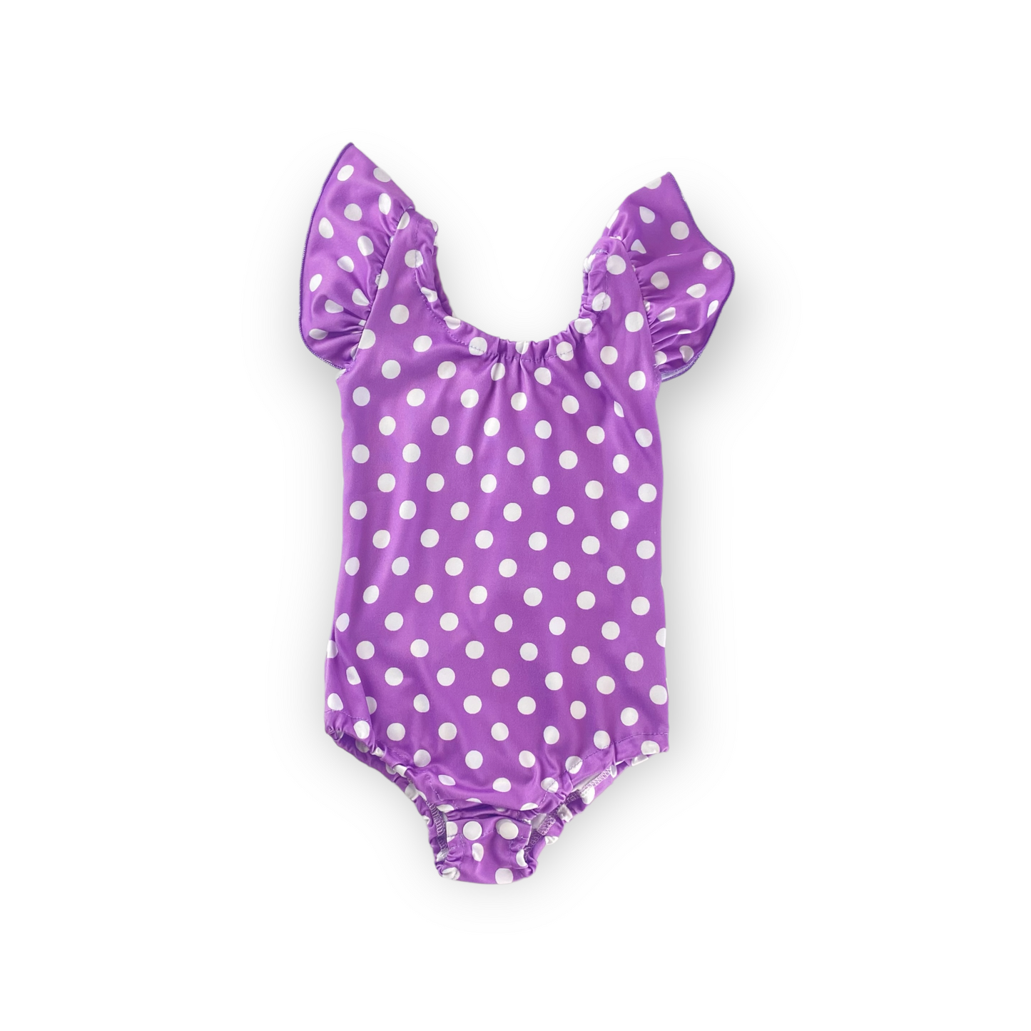 Infant Leotard - Purple Dots