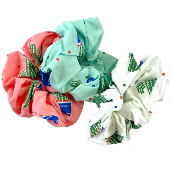 Cactus Scrunchies (Set/3)