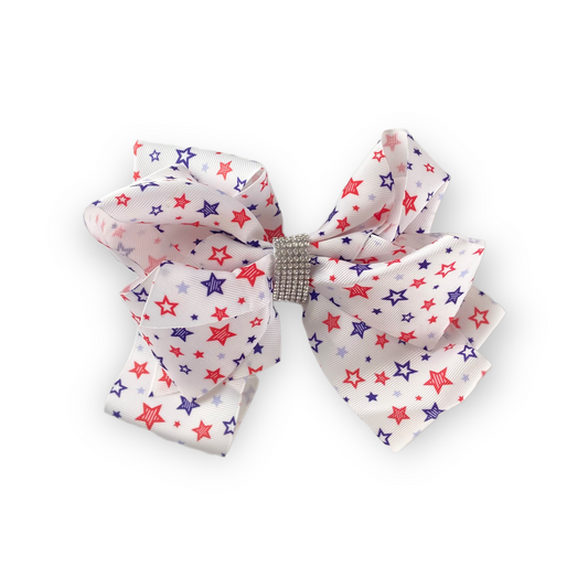 Jumbo Sparkle Hairbow - Stars