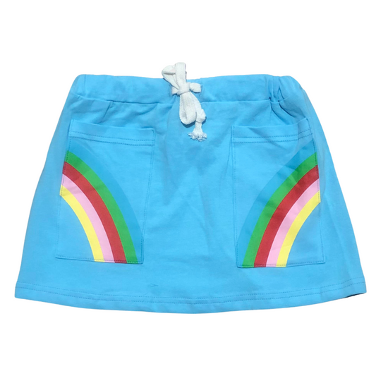Rainbow Jersey Knit Skirt