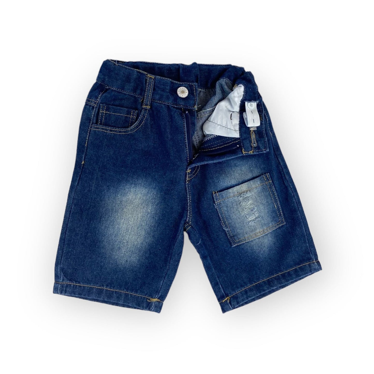 Boys Denim Shorts with Adjustable Waistband