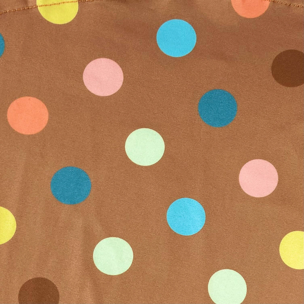 Mocha Dot Twirly Dress