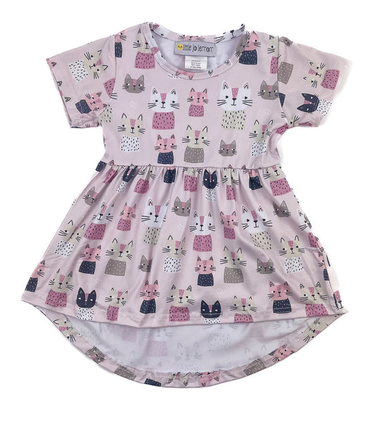 Pink Purrfection Hi-Lo Dress