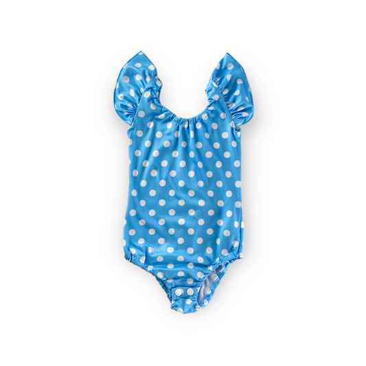 Infant Leotard - Blue Dots