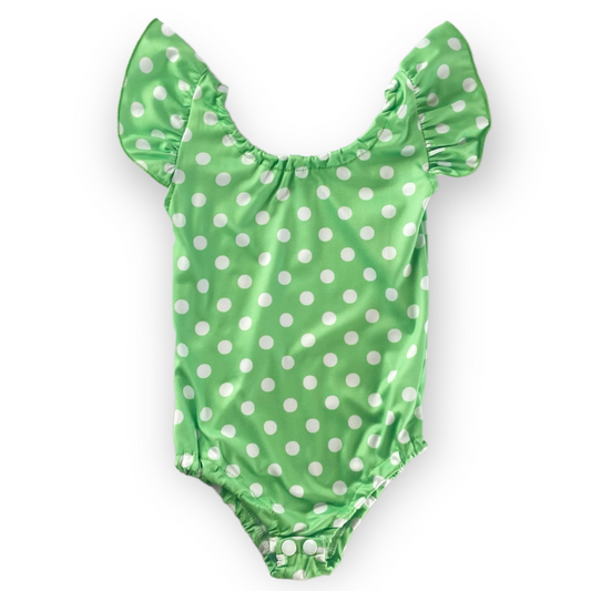 Infant Leotard - Green Dots