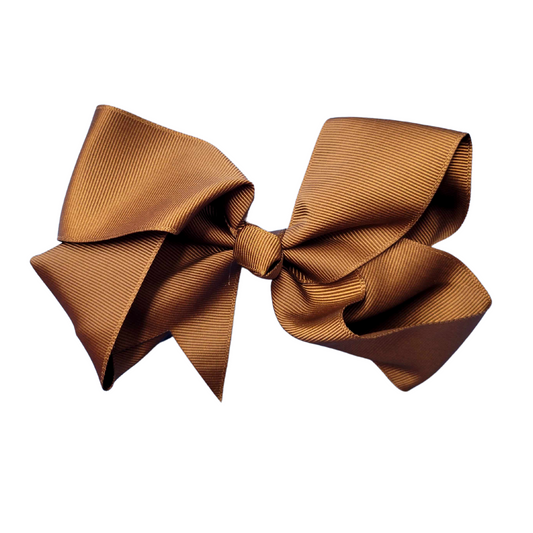 Solid Brown Hairbow