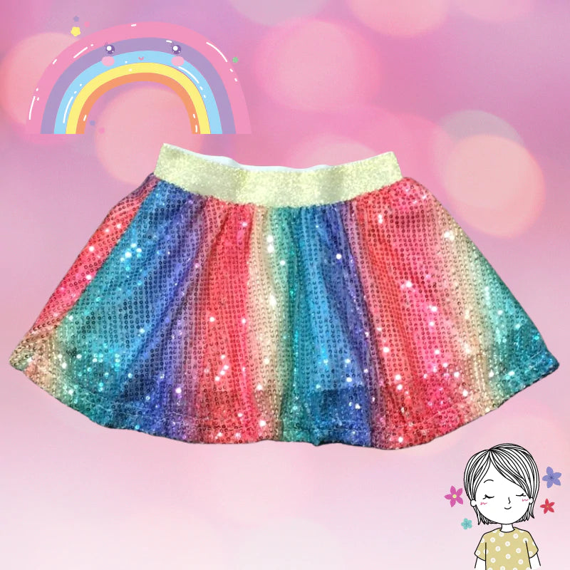 Deluxe Lined Sparkly Skirt